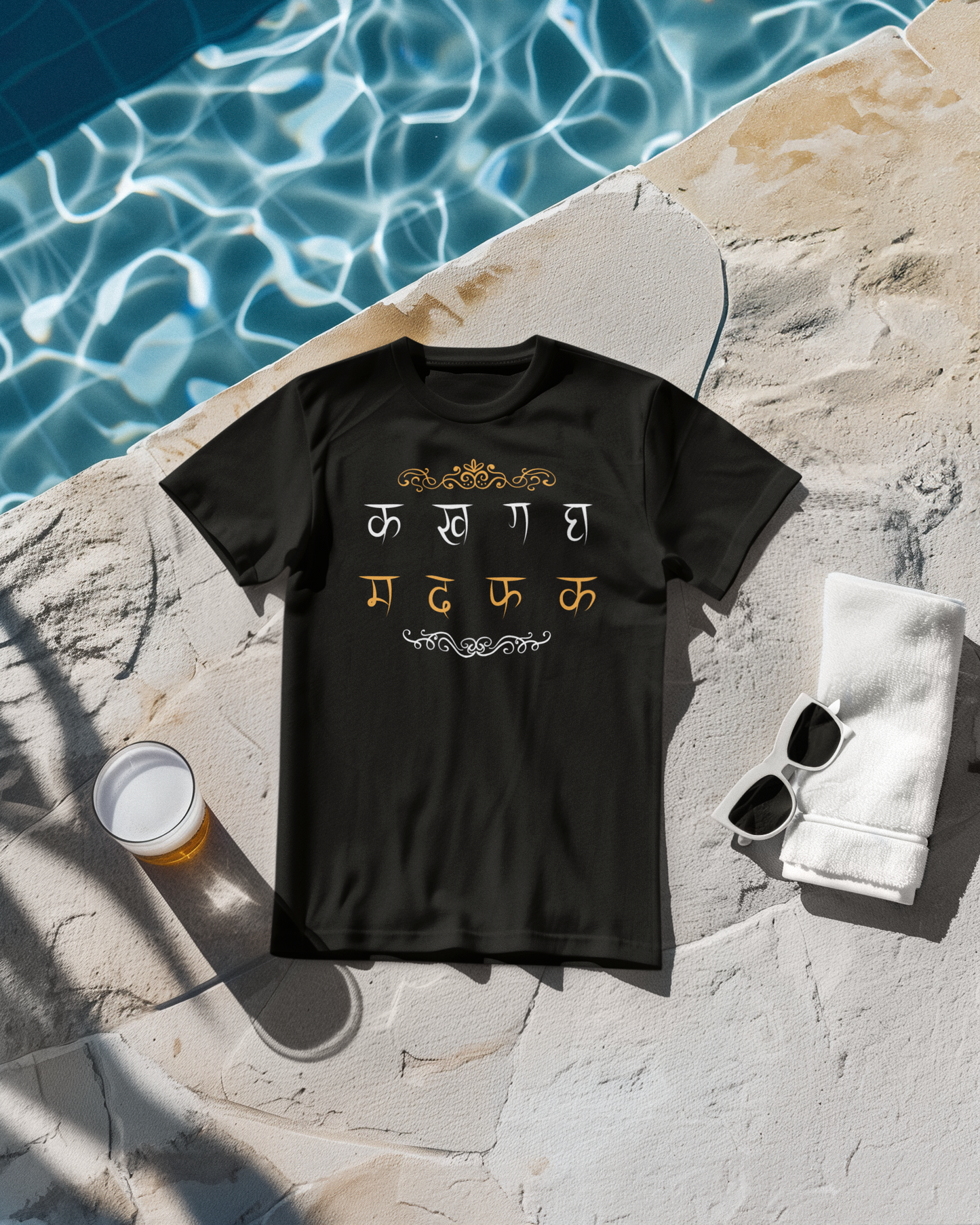 Hindi Typography Classic T-Shirt F-1