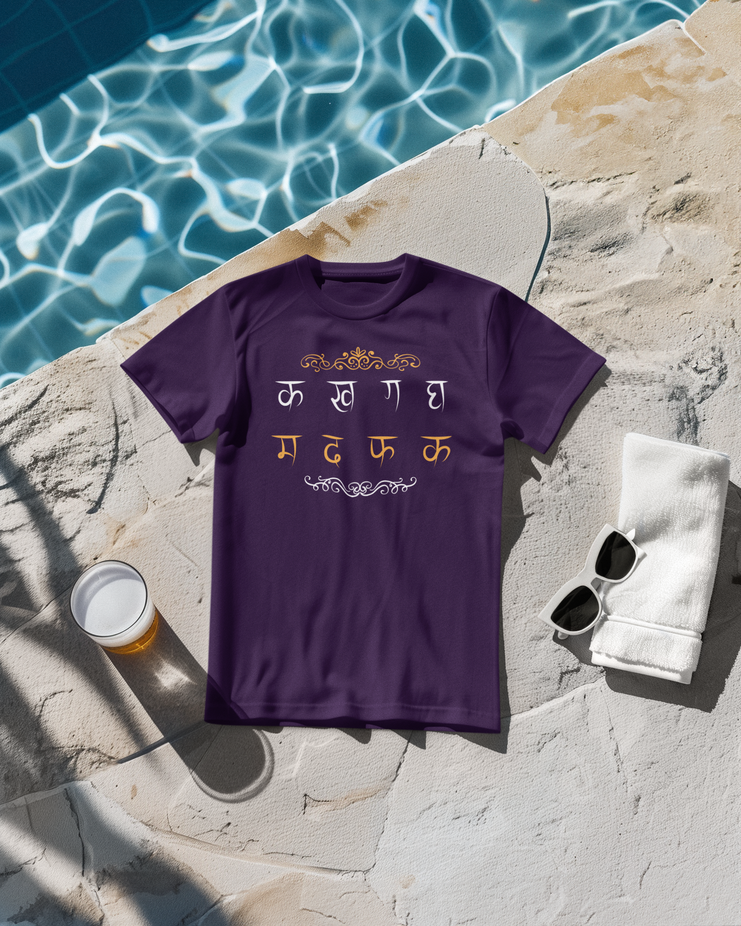 Hindi Typography Classic T-Shirt F-1