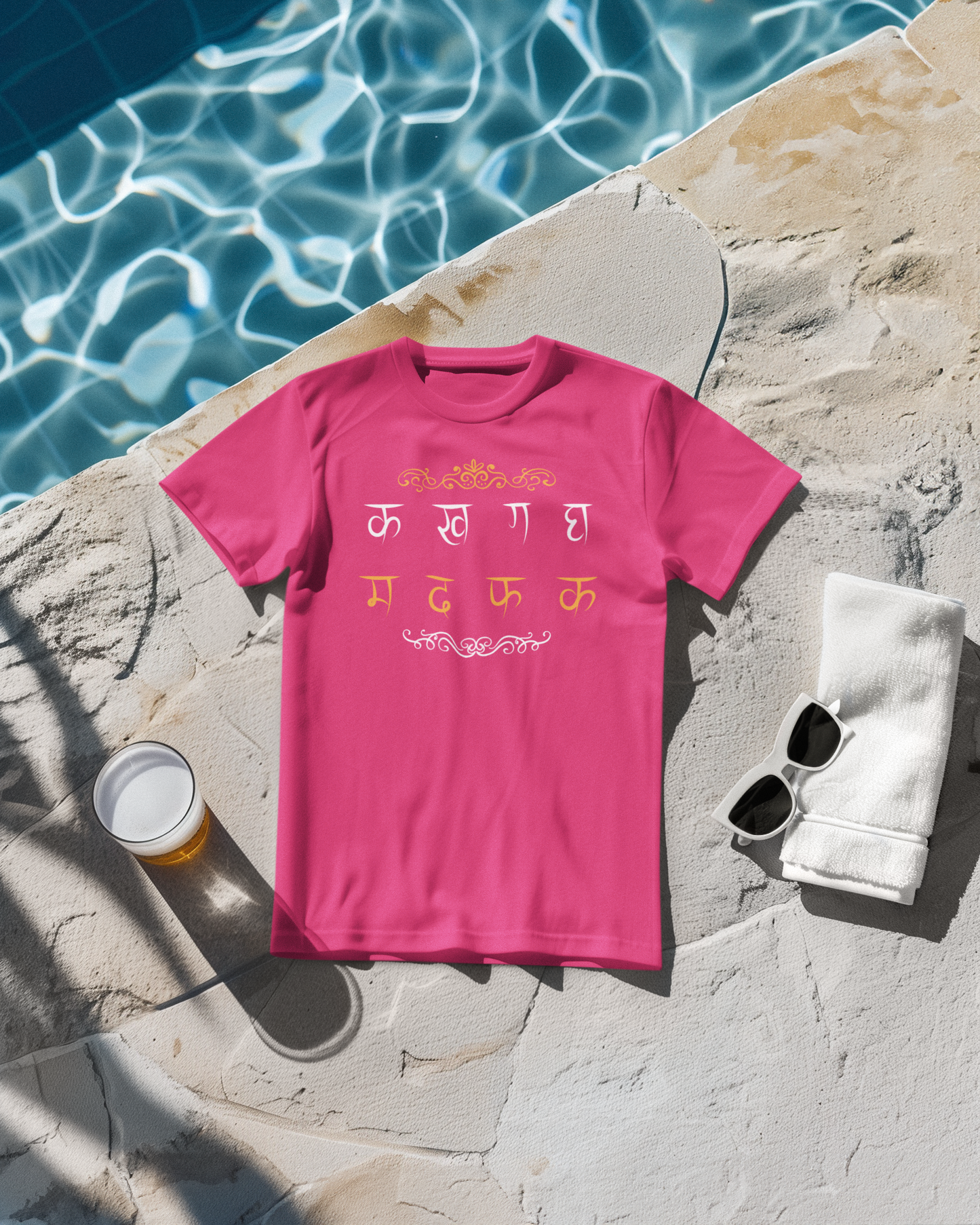 Hindi Typography Classic T-Shirt F-1