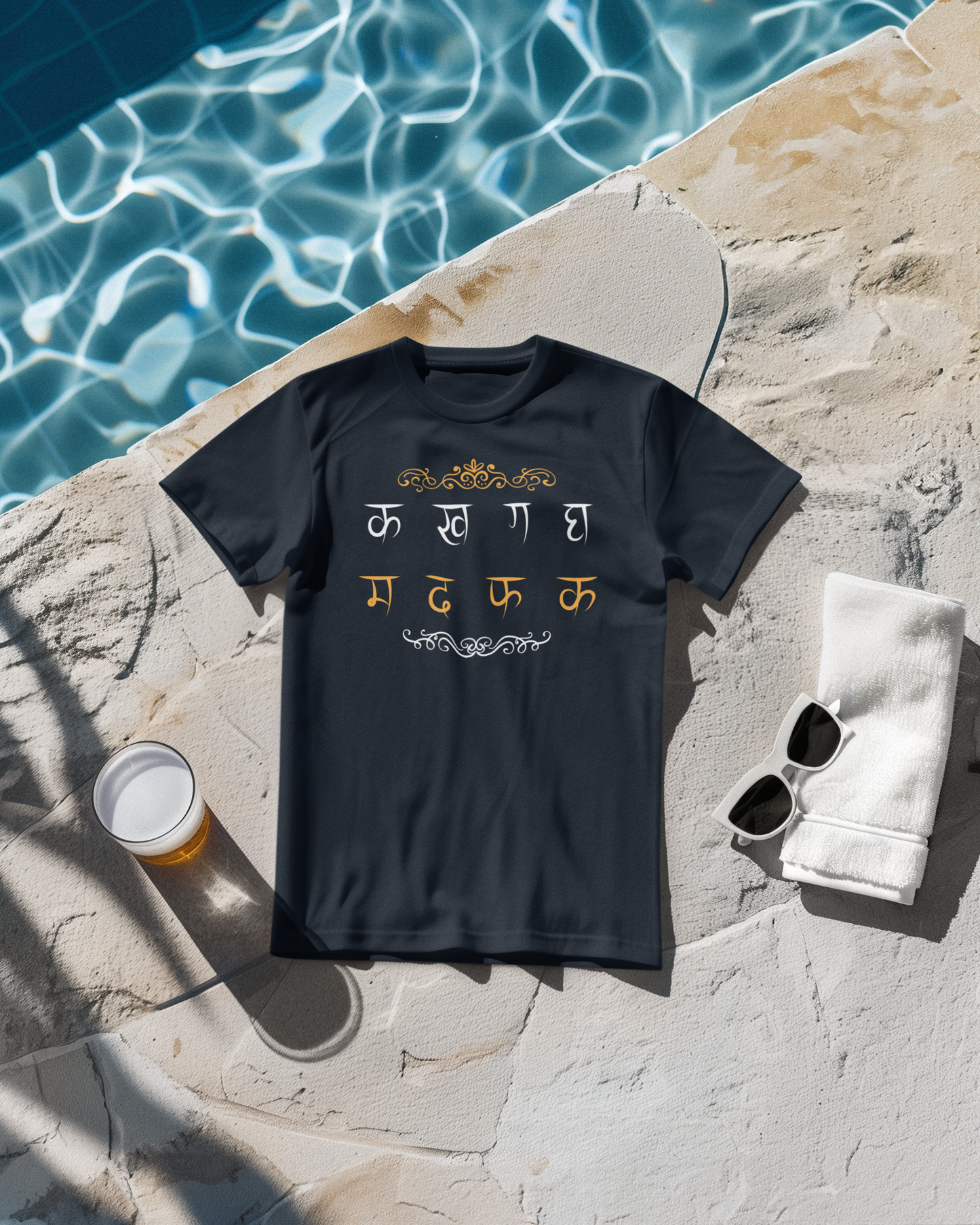 Hindi Typography Classic T-Shirt F-1