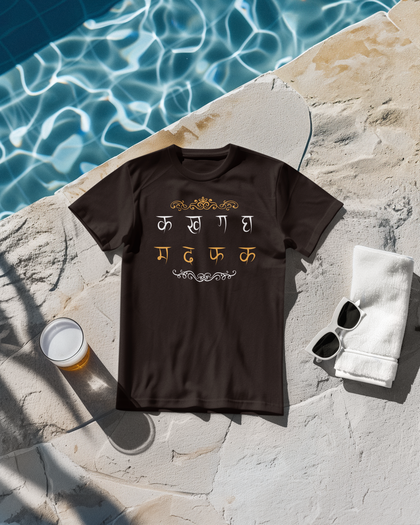 Hindi Typography Classic T-Shirt F-1
