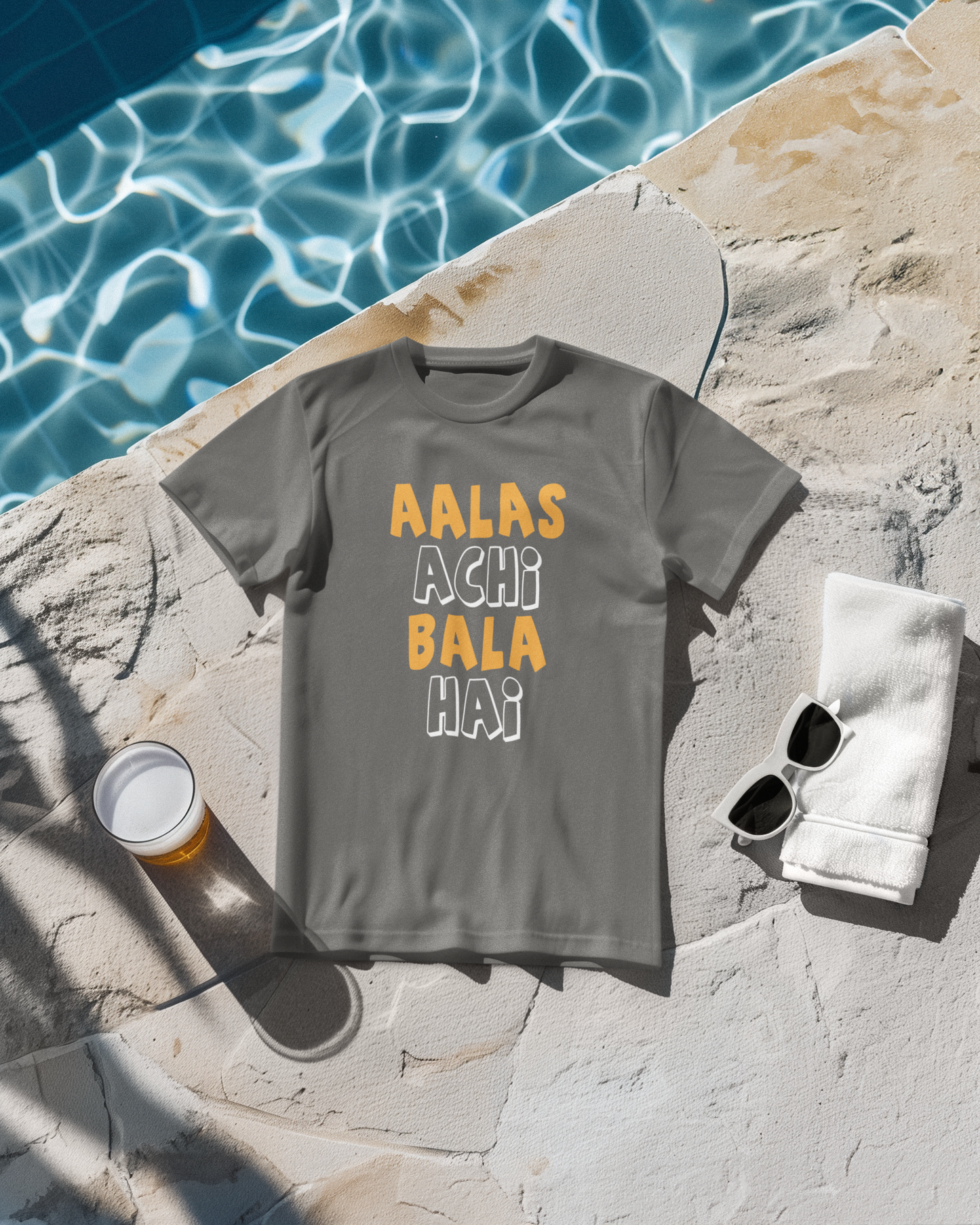 Typography Classic T-Shirt ALAS F-1