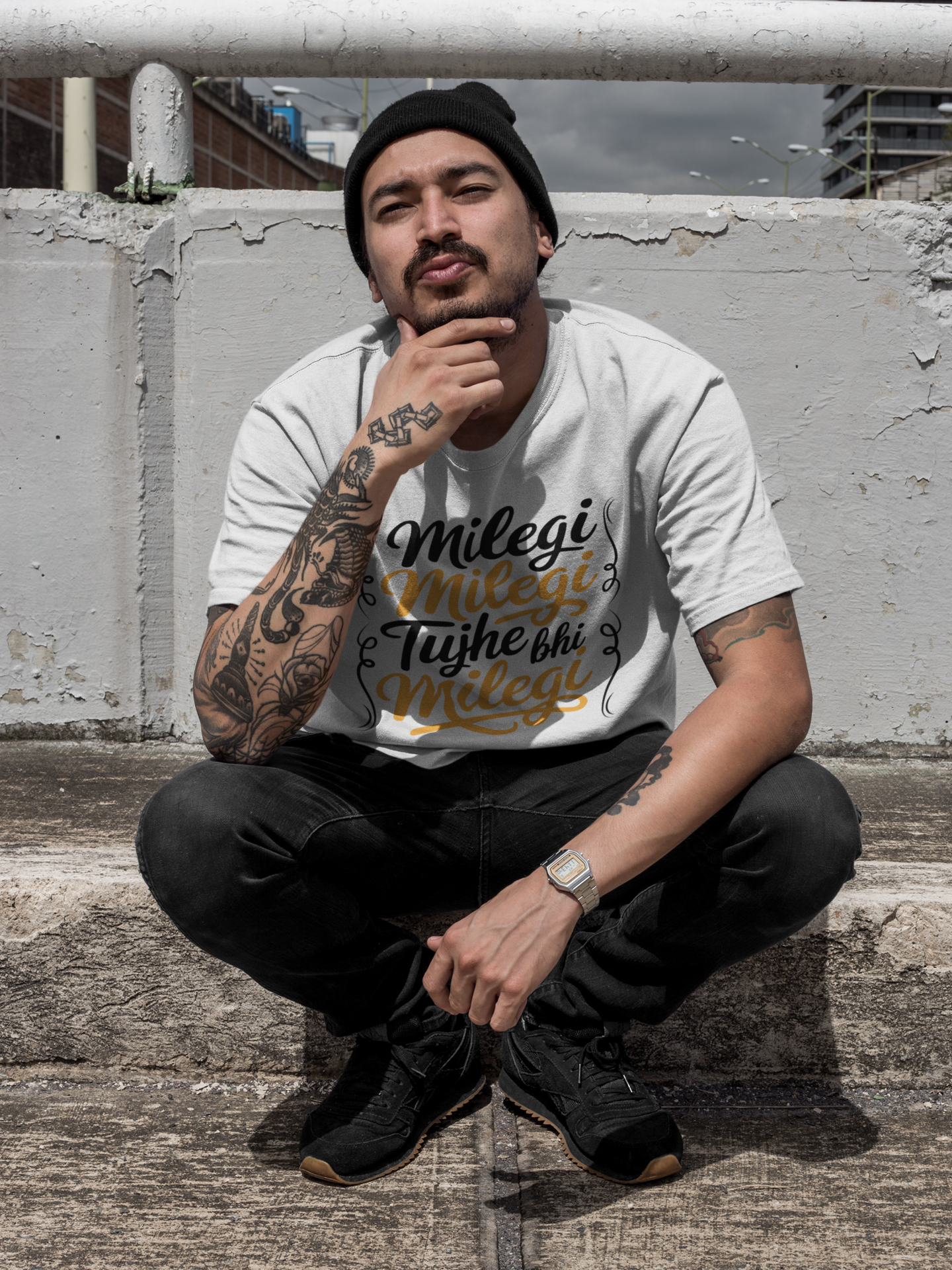 Typography Classic T-Shirt MILEGI M-2