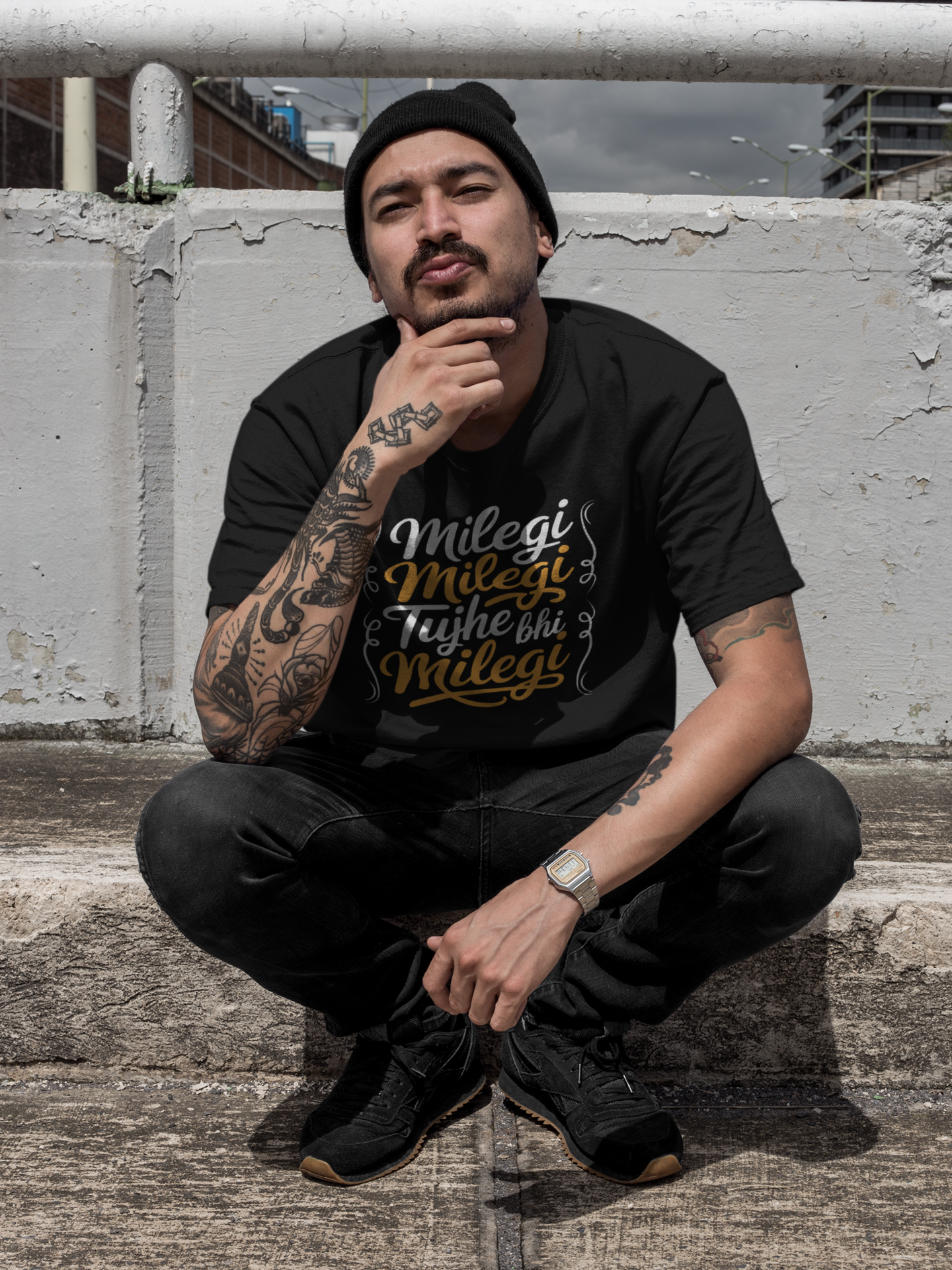 Typography Classic T-Shirt MILEGI M-1