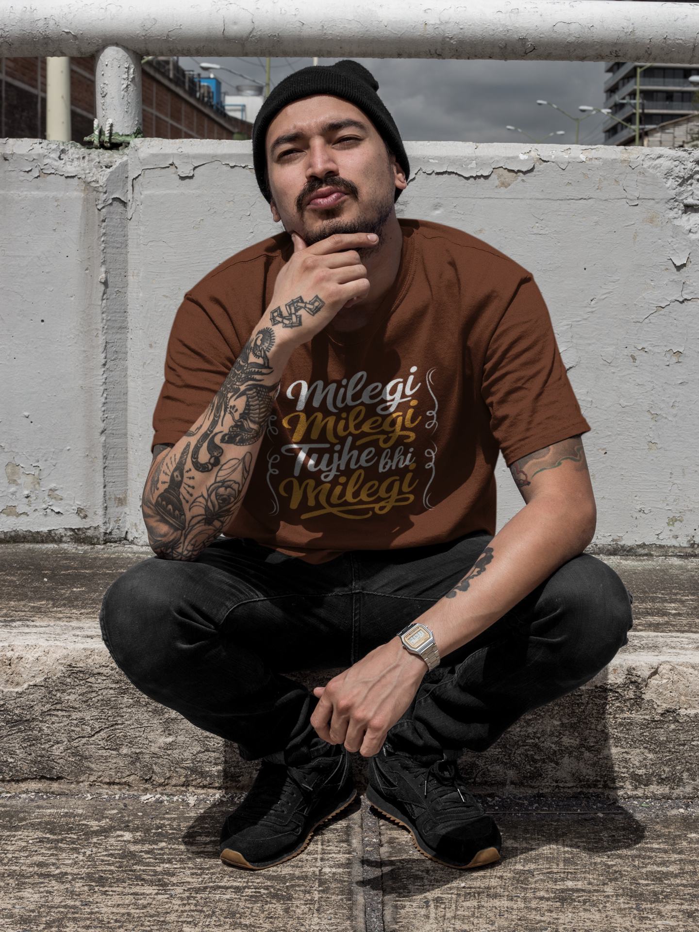 Typography Classic T-Shirt MILEGI M-1