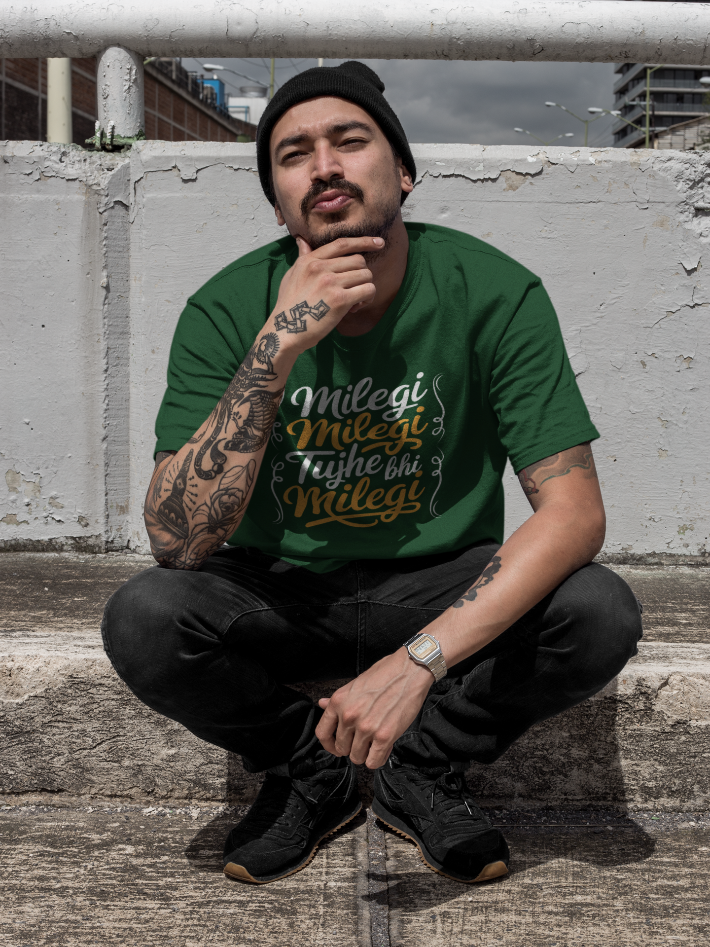 Typography Classic T-Shirt MILEGI M-1