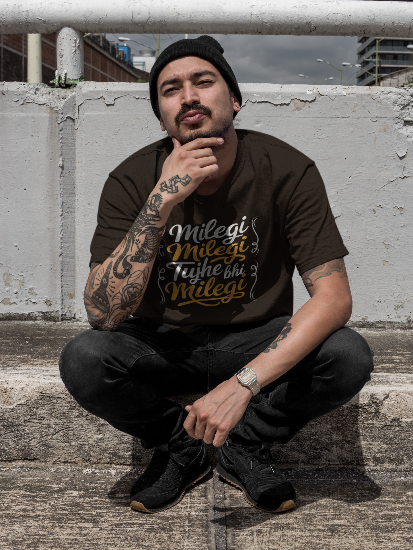 Typography Classic T-Shirt MILEGI M-1
